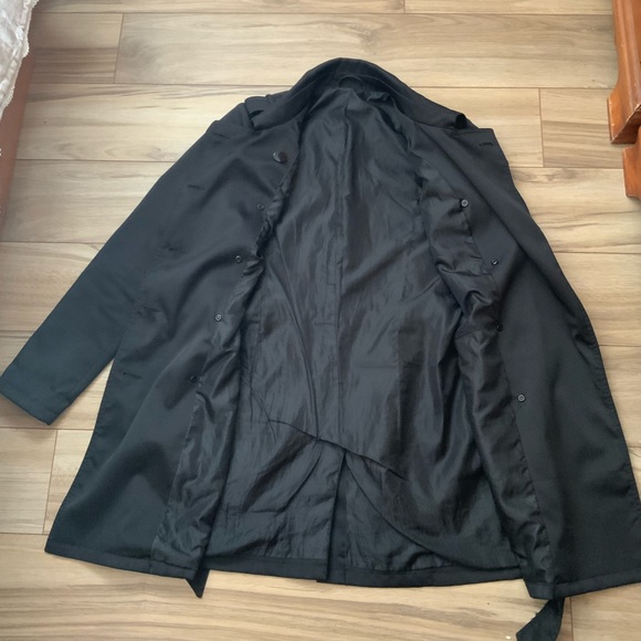 Black Trench Coat - Picture 3 of 4